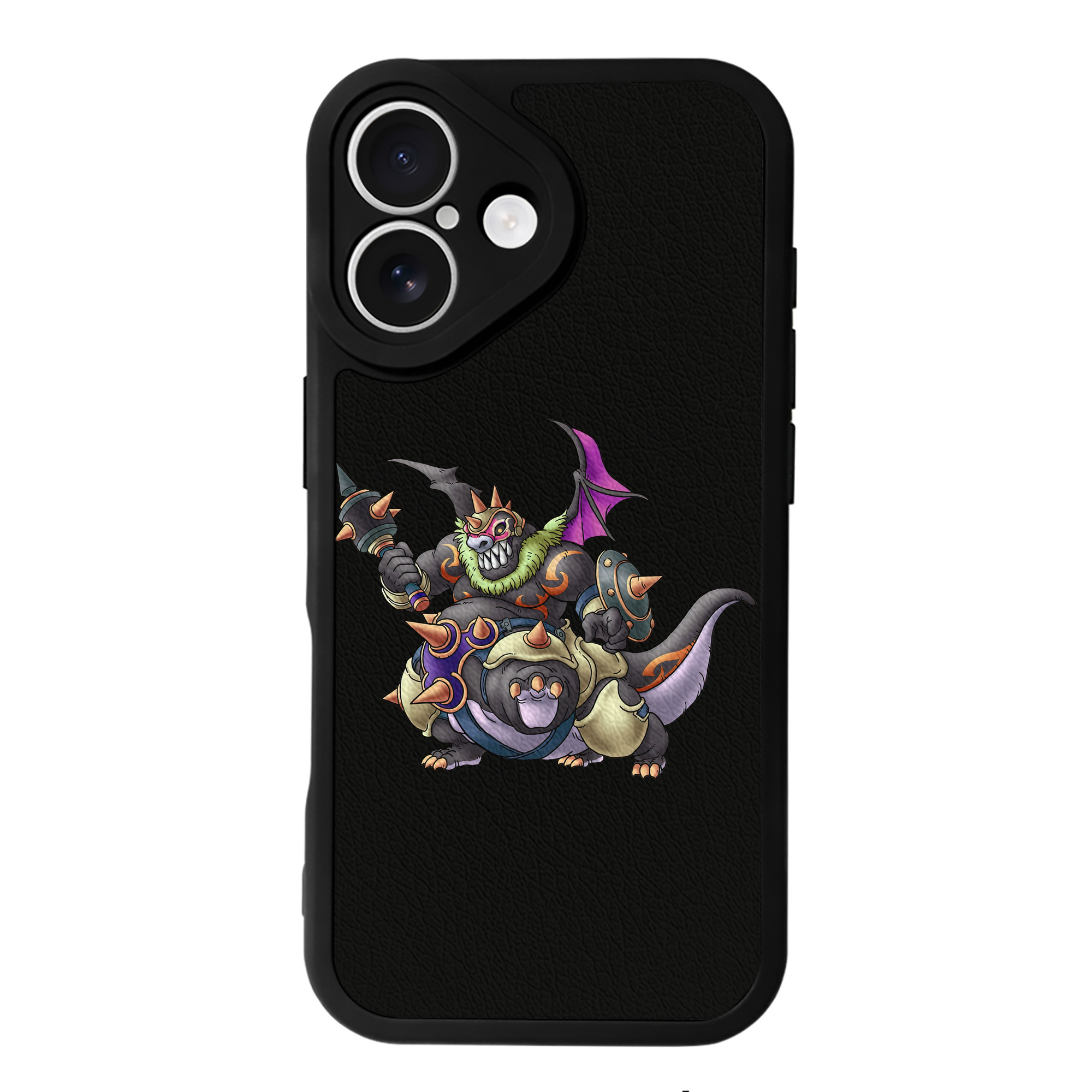 （画像用） ドラゴンクエスト Doragon Kuesuto Dragon Quest 【iPhone 16シリーズ対応】シリコンスマホケース（レザー調） 材質：シリコン